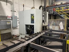 Ficep #Excaliber-1201-DE, single spindle CNC beam drill line, 60' table, 25 HP, 2019
