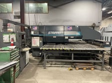23 Ton, LVD Strippit #1250, turret punch, CNC Control, Standard automatic index & Roller ball table