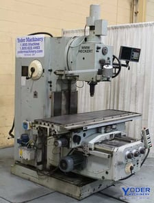Heckert #FSS400, vertical knee mill, 16-1/4" x63" table, Anilam Wizzard 900 digital read out, #50 taper