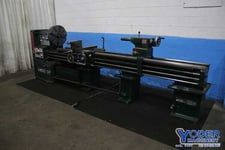 24" x 118" Kingston #HL3000, gap bed engine lathe, 17" swing over cross slide, inch/metric, 10 HP, 1992