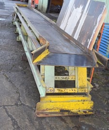 24" wide x 24' long, Carrier natural frequency trough vibrating conveyor, 5 HP motor