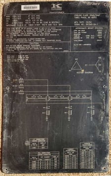 10000/11200/12500/14000 kVA, 13800 DELTA Primary, 4160/2402 WYE Secondary, KUHLMAN Substation