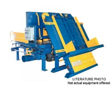 Baker #2-Head, Double Notching Machine, 76", 6" inside & 53.5" outside cutter head, 30 HP, 4000 stringer/hr