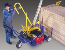 L-M Equipment #150 MP-7-SS, Portable Yard Saw, 48" H x 52" width capacity, 15 HP, 7' DEP w/.404" pitchsaw