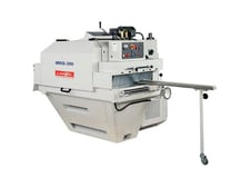 4-5/8" Cantek #MRS-300A, Dip Chain Gang Rip Saw, 4-5/8" thick, 15" blade diameter, 12" usable L, 20" std.