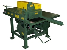 72" LHI #MBR-10, Roll Feed Gang Ripsaw, 25 HP, 12" diameter x 1-3/4" bore saw blades, 2" cut depth, 18" L x