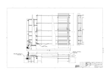 9" Rose Machinery #LCFCMS14, Ripsaw Outfeed/Moulder Infeed, 42" +/-1" passline H, 9" W x 4" thick x 16' L
