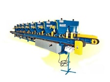 Baker #C-4-Head, Multi-head Resaw, 6" width x 12" H capacity, 12" width, 13'-2" x 1-1/4" x 0.035" blade, 28"
