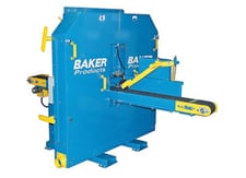 Baker #II-P.A.Q., 2-Head Resaw Band Saw, 20 HP, 6" width x 12" H x 96" L, (2) 28" diameter band wheel, 13'-2"
