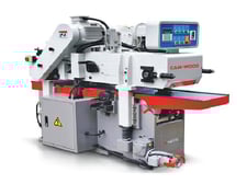 12" x 4-3/4" Cam-Wood #PL-12SX, Double Head Planer, 7.5 HP Top, 5 HP Bottom, 13" min. L, 1/4" cut depth, 2 HP