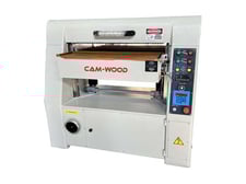 26" x 11-3/4" Cam-Wood #WP-660AX, Helical Head Planer, 35" x 27" table, 60 FPM, 5500 RPM, 3/8" cut depth, 15