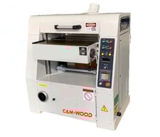30" x 8" Cam-Wood #WP-770AX, Helical Head Planer, 38" x 31" table, 75 FPM, 5500 RPM, 5/16" cut depth, 15 HP