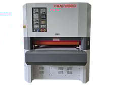 36" x 8" Cam-Wood #WS-NA900X, 2-Hd. Top Knife Planer/Sander, 25 & 20 HP, 37" x 75" belt, 12-1/2" min. L, 53