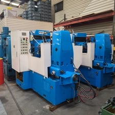 Vanguard #YB3120K, vertical automatic gear hobber, 200mm max diameter, 7.67" cutter slide, 5" max hob