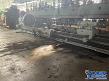 50" x 300" Bridgeford, engine lathe, 38" swing over cross slide, rapid traverse, taper attachment, 20 HP