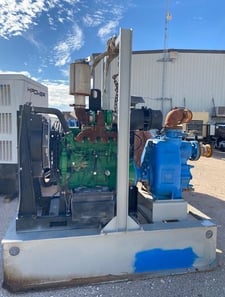 125 HP John Deere #4045, Cornell 4TX-E45K-4 water transfer pump, 1780 hours, 1800 RPM