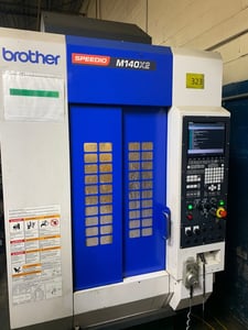 Brother #Speedio-M140X2, mill turn, 7.9" X, 17.3" Y, 12" Z, BT30, 10 HP, 5-Axis, 2017