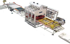 Pagnoni #Smartline-4'-X-8', feed through short cycle p, 53" x 102" plate, 1-1/4" thick, 10" between plate