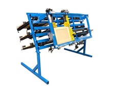 JLT Clamps #718A-12-DDC, Panel & Door Clamp, 38" Deep x 98" width capacity, (2) cylinders, 5-Tier rack, 12'