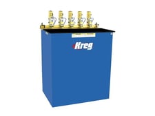 Kreg #DK-5100, Pocket Hole Boring Machine, (5) 0.75 HP, mounted on 6" centers, foot pedal cycle, prefilter