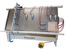Ritter #R-275-E/A, Face Frame & Cabinet Door Clamp, 4' x 8', 45 deg bed angle, (3) hold down cylinder, (4)