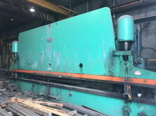 300 Ton, Pacific #K300-28, Hydraulic Press Brake, 28' overall, 269" between housing, 1975