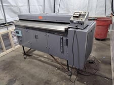 60" Rosenthal #WAS-S5-UZV8, sheeter with razor slitting, 3" air shaft at unwind