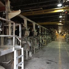 J.H. Horne #Pressure-Formers, 118", pressurized slice, adjustable lip, couch roll & vats