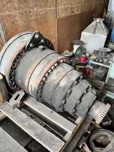 Shredding Systems Inc. (SSI) #M100E, shear shredder, 41" x 63" cutting chamber, 200 HP