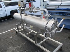 Allegheny Bradford, complete tube heat exchanger / solution cooler, 150 PSI @ 350°F, new