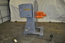 4000 lb. Littell #40-12, motorized coil reel, 12" width, 60" outside dimensions, 15"-20" ID, 18" mandrel