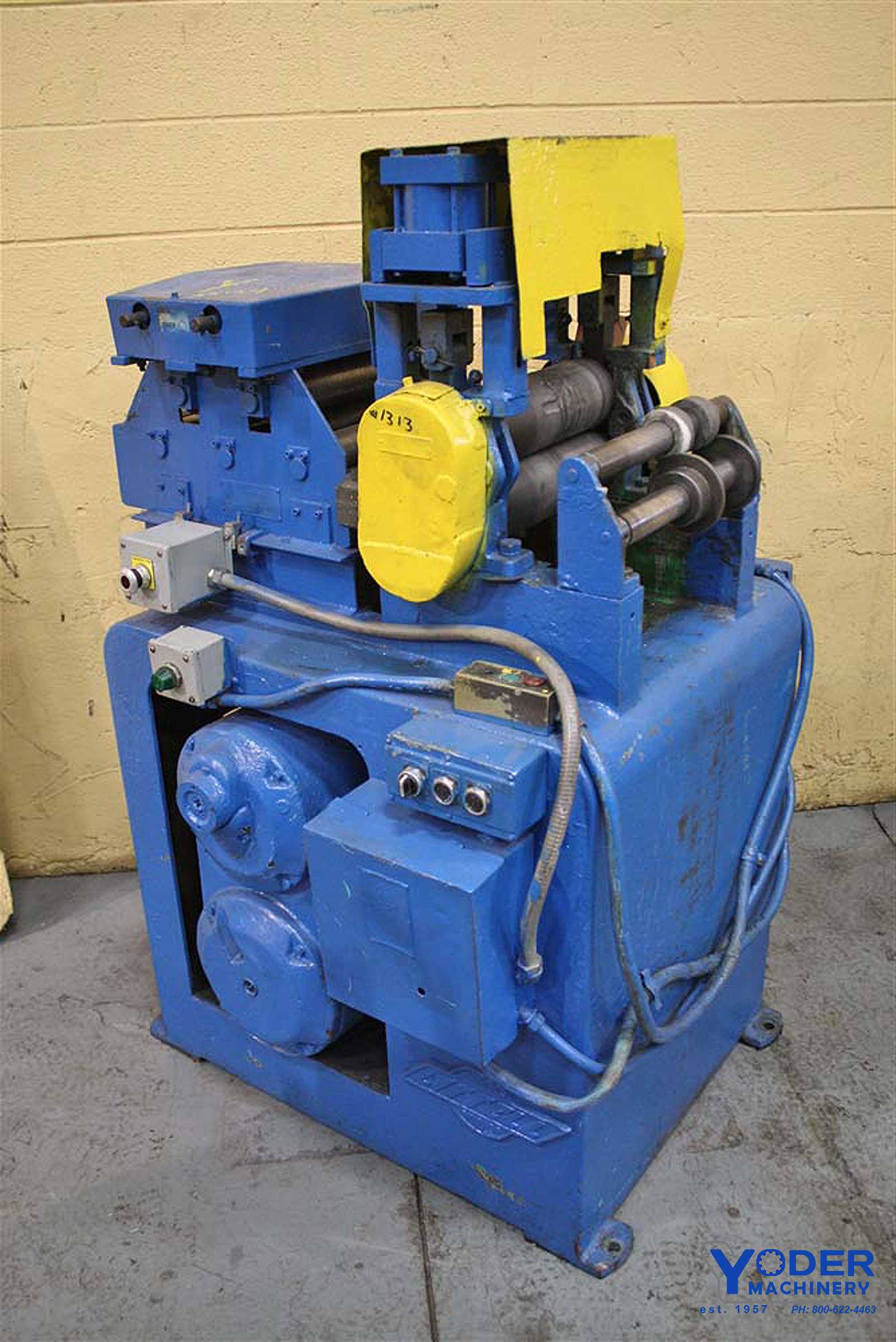 12" x .125" Air Feeds #HS, straightener, 5 rolls 2 over 3,2-1/2" roll diameter, 1987, #55134
