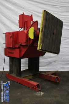 18000 lb. Aronson #GE180, welding positioner, 54" x54" table, 135° power tilt, #75913