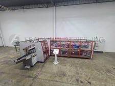 Ocme #Altair-N50, automatic, inline, wrap around cartoner and hot melt glue sealer, rated up to 50 cartons