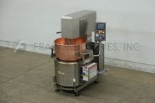 Savage Brothers #S-217, Natural gas fired copper kettle cooker & mixer, mounted on heavy duty base frame