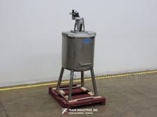 60 gallon DCI, 316L Stainless Steel jacketed & insulated tank, 26" diameter x 60" deep, 130 psi, dish style