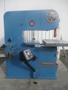 36" x 12" DoAll, vertical vari-speed all material cutting bandsaw with power table