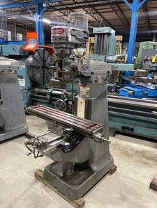 Bridgeport #J-Head, vertical milling machine, 9" x42" T-slotted table, 1 HP, 80-2720 RPM