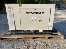 35 KW Generac #53500, standby Natural gas generator set, 120/240 Volts, Mitsubishi engine, 2007, #089175