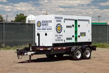 240 KW Multiquip #DCA300SSJU4F, standby diesel generator, J Deere engine, 2015, #089438