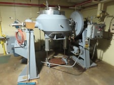 Gemco, slant cone rotary vacuum dryer, 10 cu.ft., with Gemcomatic drum loading system, 1990
