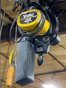 3 Ton, Yale hoist, electric chain with motor driven trolley, 1 speed, 10 FPM, new surplus