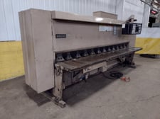 1/4" x 12' Cincinnati #2500X12-FSU-II, heavy duty shear with programmable Control, 48" front operated power