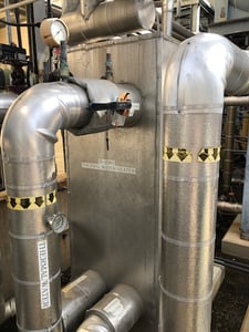 114 sq.ft., 316 Stainless Steel Plate & Frame Heat Exchanger, #113095
