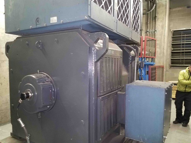 1100 HP 1192 RPM General Electric, Frame 4670, DC motor, 500 VA