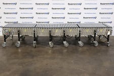30" wide x 16' long, BestFlex / FMK #Power-1.9BFP15-30-15-3, flexible powered roller conveyor