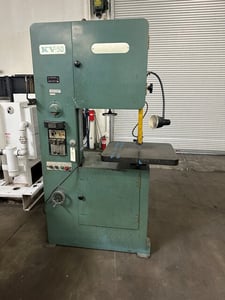 20" x 12" Leten #KV-50, Vertical Bandsaw, 65-1640 FPM, 23.5" x 19.5"tilting table
