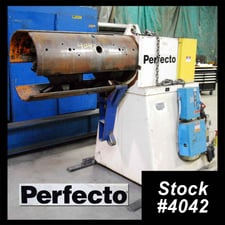 20000 lb. Perfecto #RS-206030, single uncoiler, 30" width, 60" outside dimensions, 20"-24" ID, 3-arm