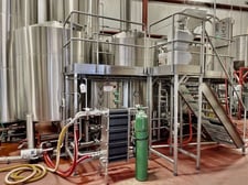 Specific Mechanical 40 BBL, 3-vessel Stainless Steel Steam Fired Brewhouse, 2015