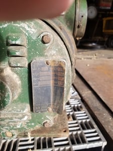 Electric Ventilating Co. #FP, Dust blower used on Resaw or Edger, 1-1/2 HP, 3400 RPM